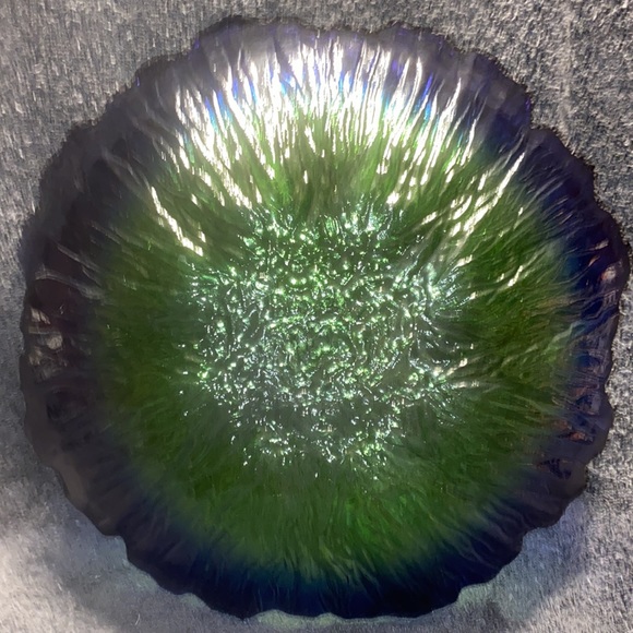 Beautiful Virios De Levantine Green Blue Dish from Spain - Picture 4 of 14